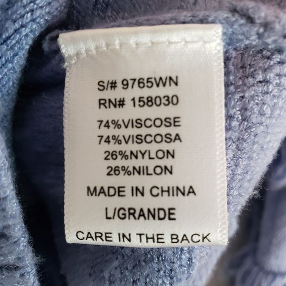 Women's MOD on Trend Crew Neck Sweater with Decoration Fringe, Size Large - Picture 7 of 10